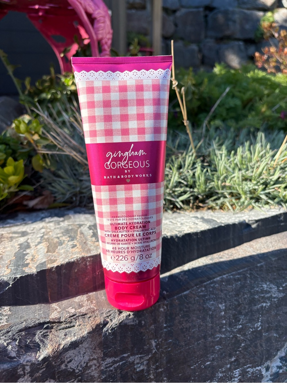 Bath & Body Works Pink Gingham Body Cream